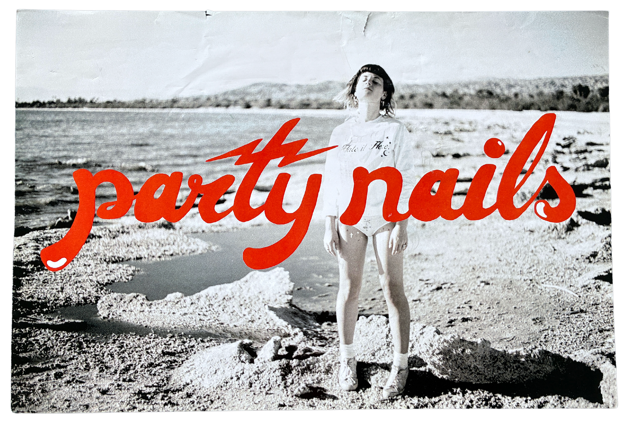 Photo Print: Black + White Salton Sea FROM THE VAULT