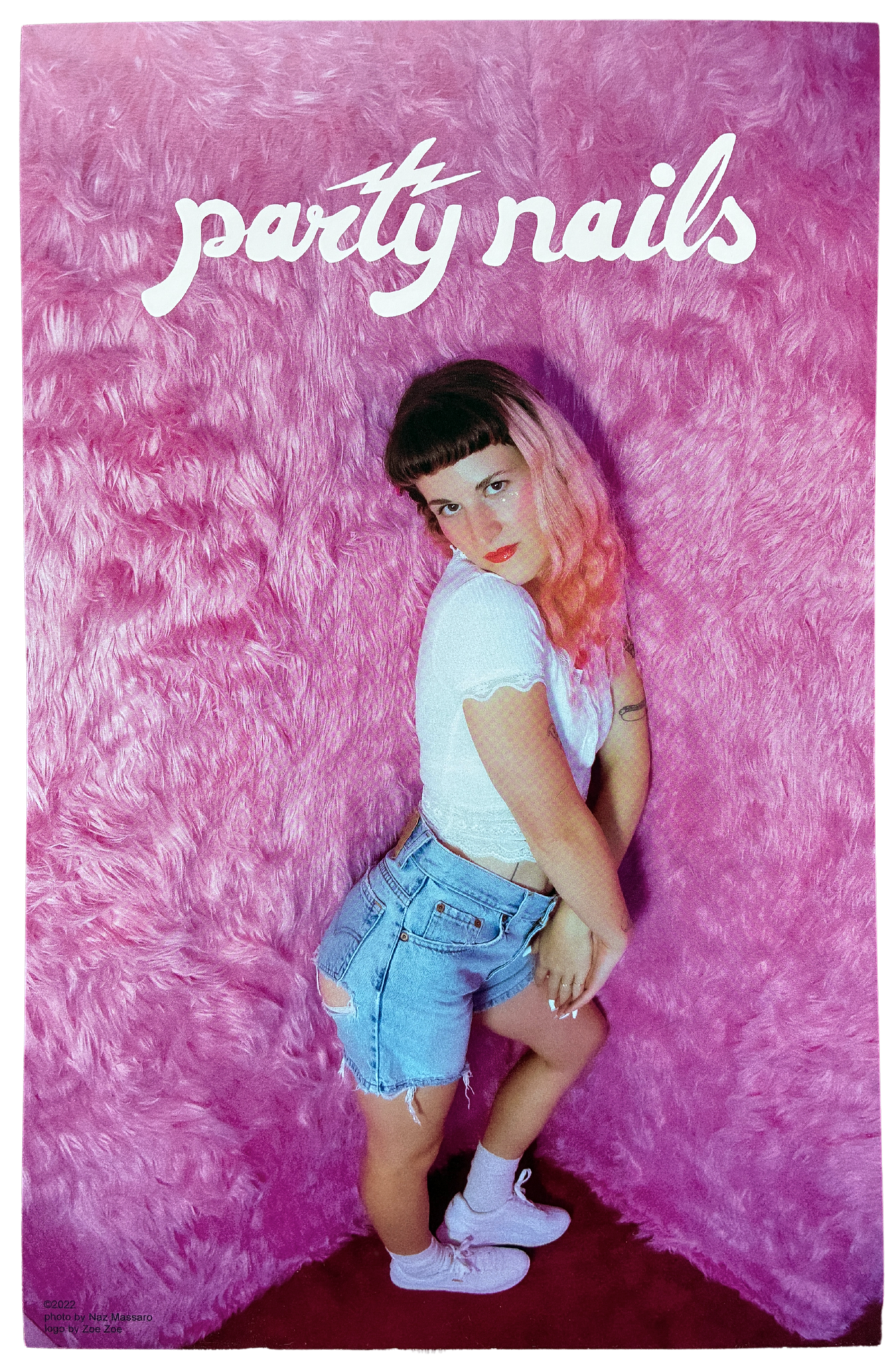 Photo Print: Pink Wall Pink Hair